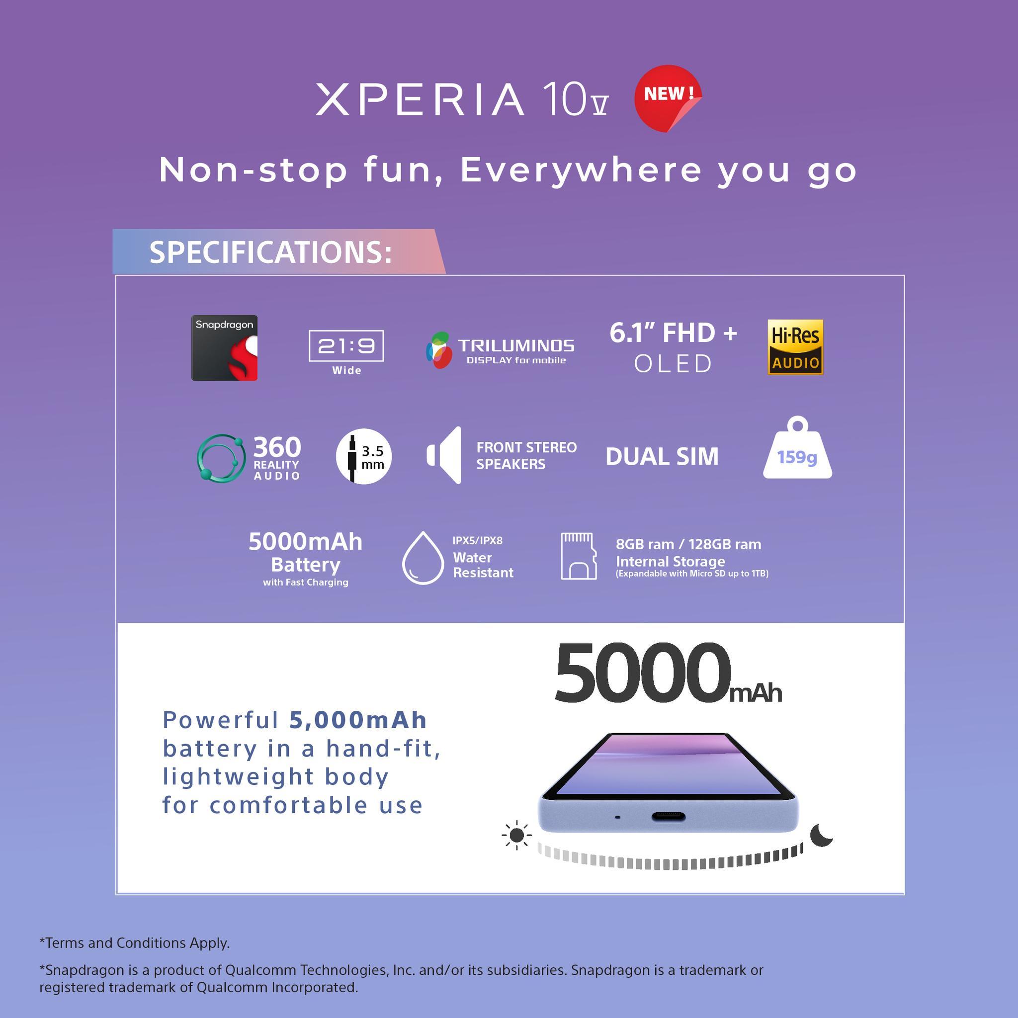 Sony Xperia 10 V 5G (8/128GB) - Mainz Empire Pte Ltd
