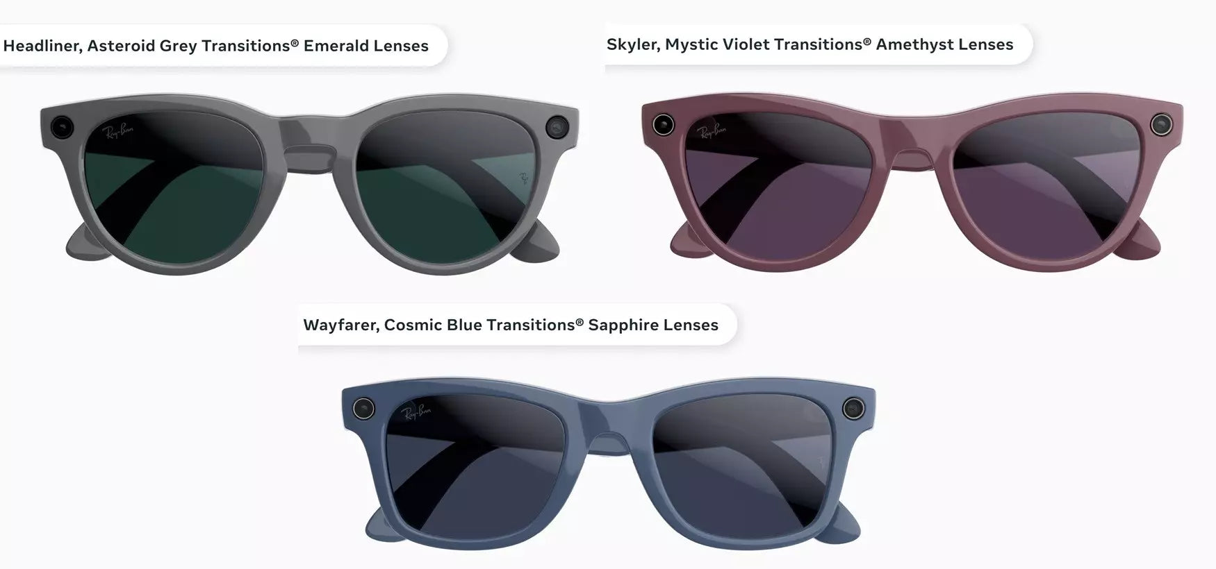 Ray-Ban Meta AI Smart Glasses GEN 2 (Wayfarer/ Skyler/ Headliner)