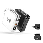 Portable 10000mAH 5 in 1 Power Bank Charger Wall Plug with Built-in Cables