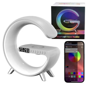3in1 Alarm Clock Bluetooth Speaker Wireless Charger with RGB Light - Mainz Empire Pte Ltd