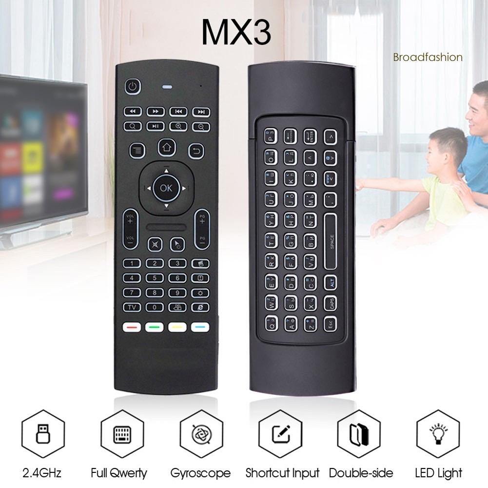 WX_MX3 Pro 2.4G Wireless Remote Control Air Mouse Keyboard (With Intelligent Voice Feature) - Mainz Empire Pte Ltd