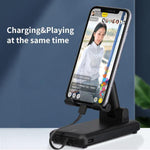 10000mAh Portable 2 in 1 Power Bank with Phone Stand & 4 built in cables - Mainz Empire Pte Ltd