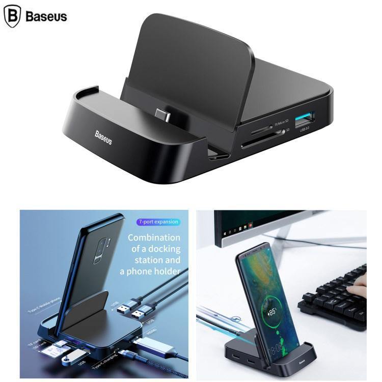 Baseus 7 IN 1 Type C Intelligent Hub Docking Station - Mainz Empire Pte Ltd