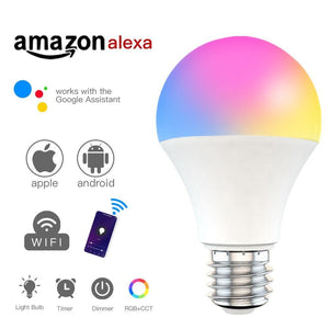 9W Wifi E27 Dimmable RGB Voice Control Smart Bulb - Mainz Empire Pte Ltd