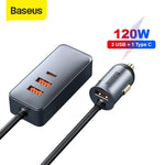 Baseus 120W QC3.0 USB PD3.0 Type C Car Charger - Mainz Empire Pte Ltd