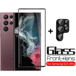 Samsung S22/S22+/S22 Ultra 2 In 1 Glass Protector + Lens Protector - Mainz Empire Pte Ltd