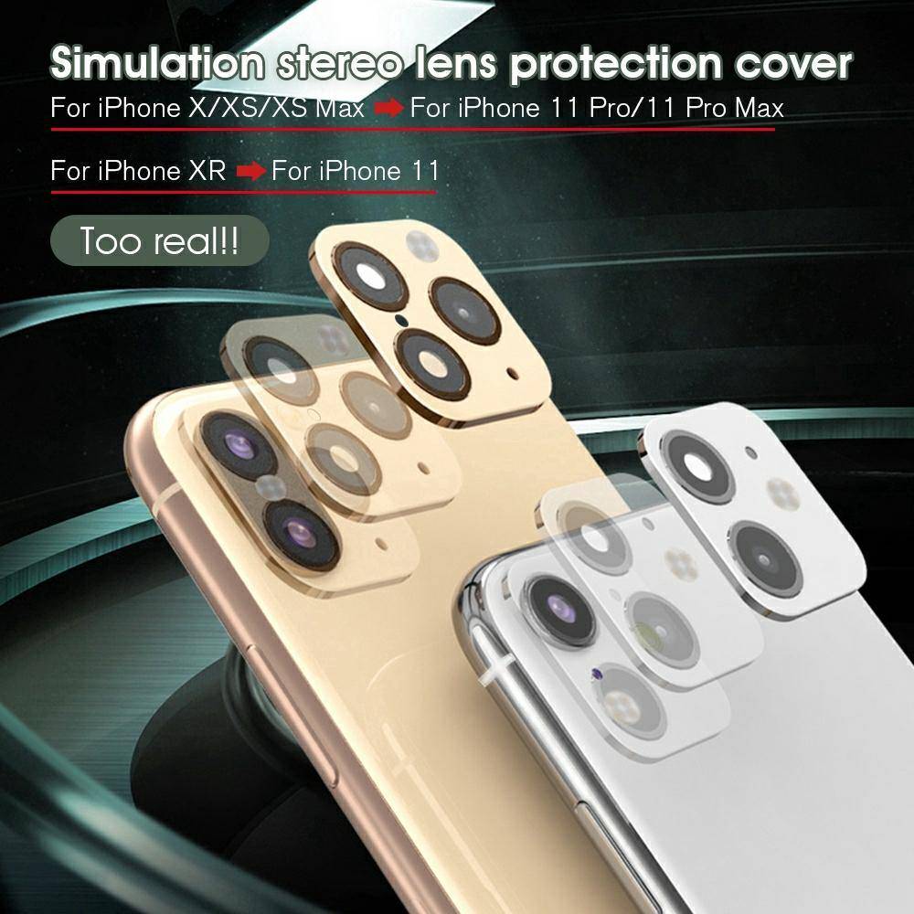 Alloy Camera Lens Protector Converter For iPhone X/XS/ XS MAX To iPhone 11 Pro/11 Pro MAX - Mainz Empire Pte Ltd