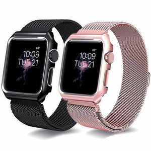Apple Watch Milanese Strap + Case for all series (38/40/42/44mm) - Mainz Empire Pte Ltd