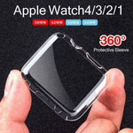 Apple watch 360 full protection clear case for 40/42/44mm all series - Mainz Empire Pte Ltd