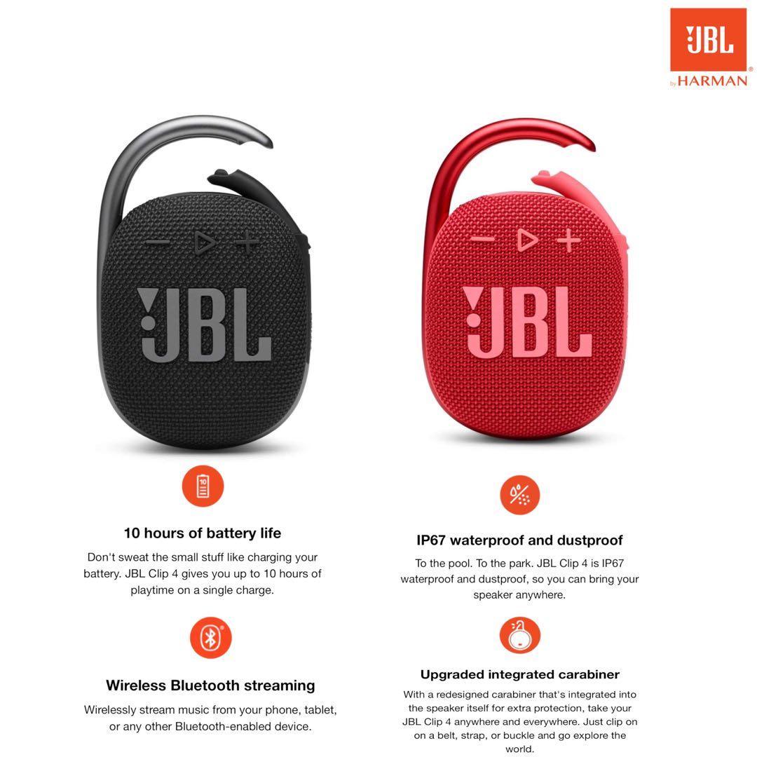 JBL CLIP 4 Ultra-portable Waterproof Speaker - Mainz Empire Pte Ltd