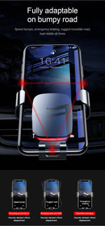 Baseus Link Type Metal Gravity Car Holder - Mainz Empire Pte Ltd