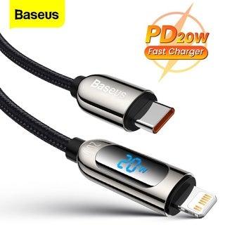 Baseus PD 20W Fast Charging Display USB Type C Lightning Cable - Mainz Empire Pte Ltd