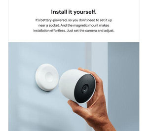 Google Outdoor/Indoor WIFI Nest Cam (Batt Operated) - Mainz Empire Pte Ltd