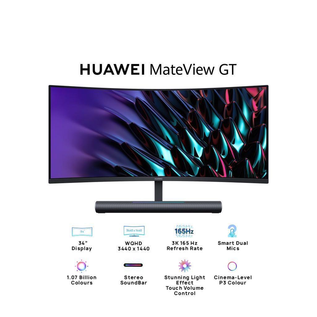 Huawei Mateview GT Ultrawide Curved Monitor (27"/34") - Mainz Empire Pte Ltd