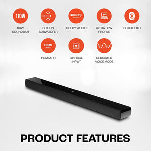 JBL Cinema SB120 2.0 Channel Soundbar - Mainz Empire Pte Ltd