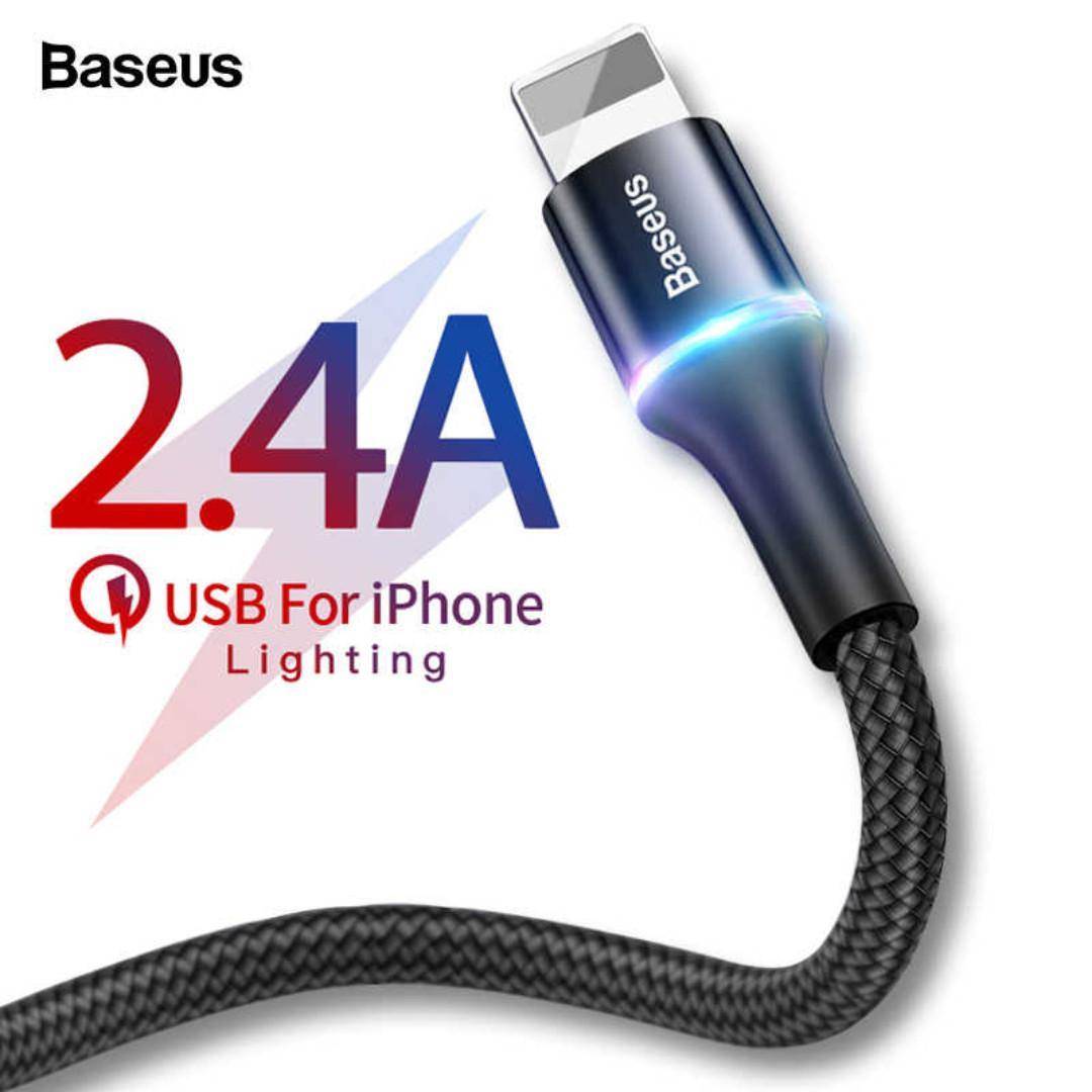 Baseus Halo Data Charging Lightning/Type C Fast Charging Cable - Mainz Empire Pte Ltd