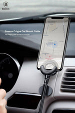 Baseus O Type Charging(Lightning) Car Holder for iPhone - Mainz Empire Pte Ltd