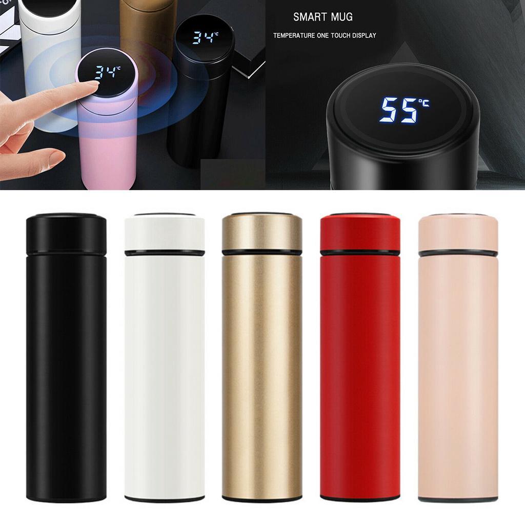 Arctic Heir 16oz Vacuum Flask Thermos w/ Tea Infuser & LED Digital  Temperature Display (Gold)