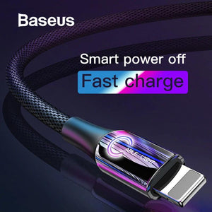 Baseus C-shaped Light Intelligent Auto Off Type C/ Lightning Cable - Mainz Empire Pte Ltd