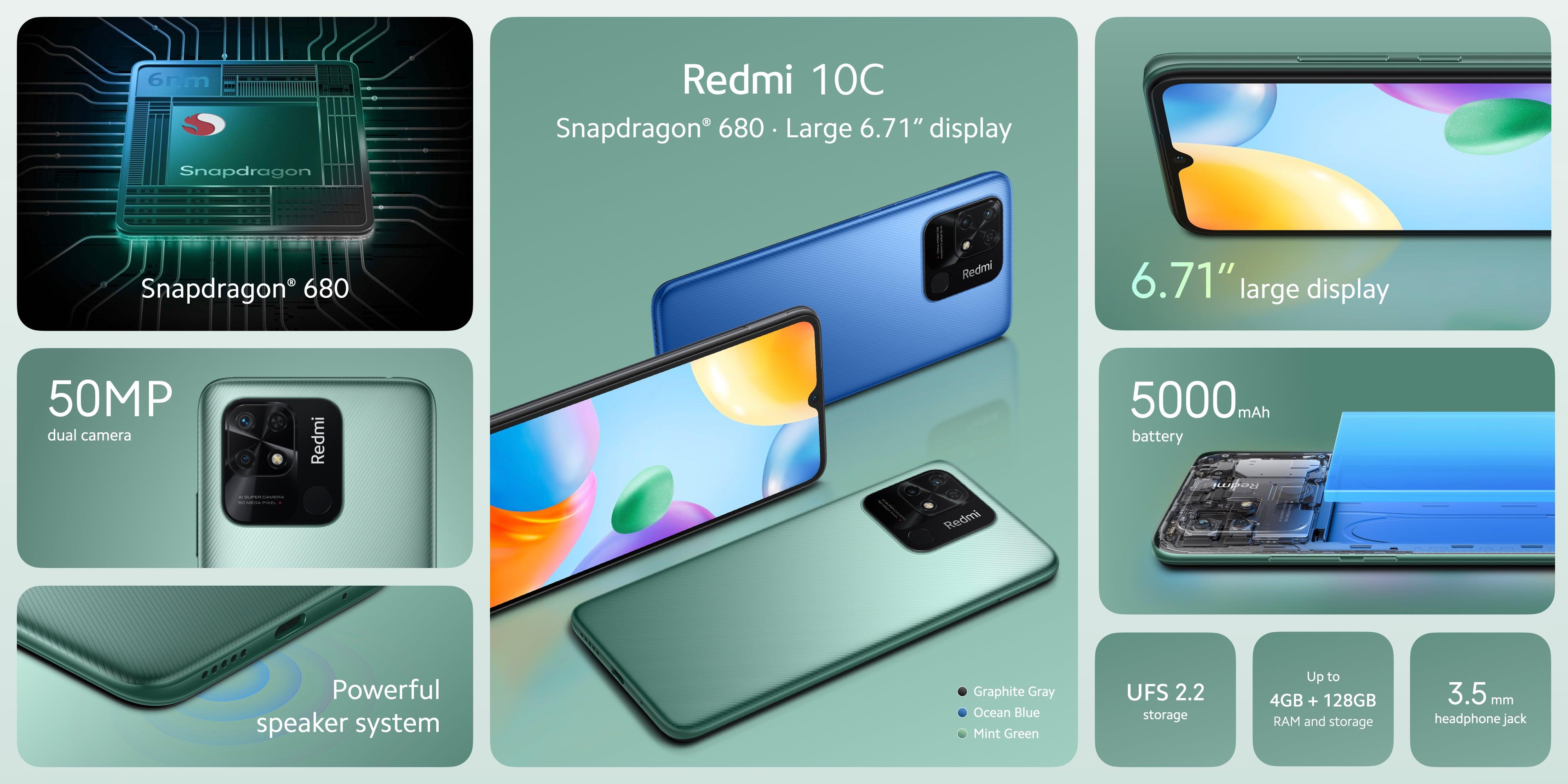 Xiaomi Redmi 10C 6.7" (4/128GB) - Mainz Empire Pte Ltd