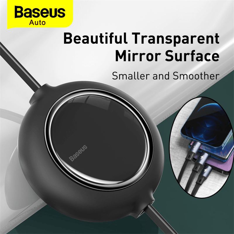 Baseus One For Three Fast Charging Retractable Cable - Mainz Empire Pte Ltd