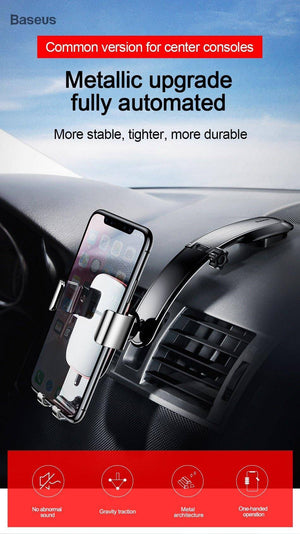 Baseus Link Type Metal Gravity Car Holder - Mainz Empire Pte Ltd