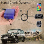 Dynamo Hand Crank USB Mobile Phone Emergency Charger Power Bank - Mainz Empire Pte Ltd
