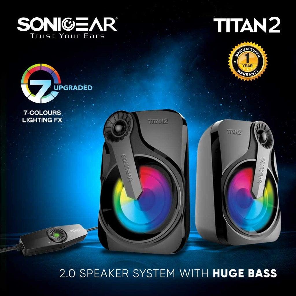 SonicGear Titan 2 Portable 2.0 Speaker with RGB Light Effect - Mainz Empire Pte Ltd