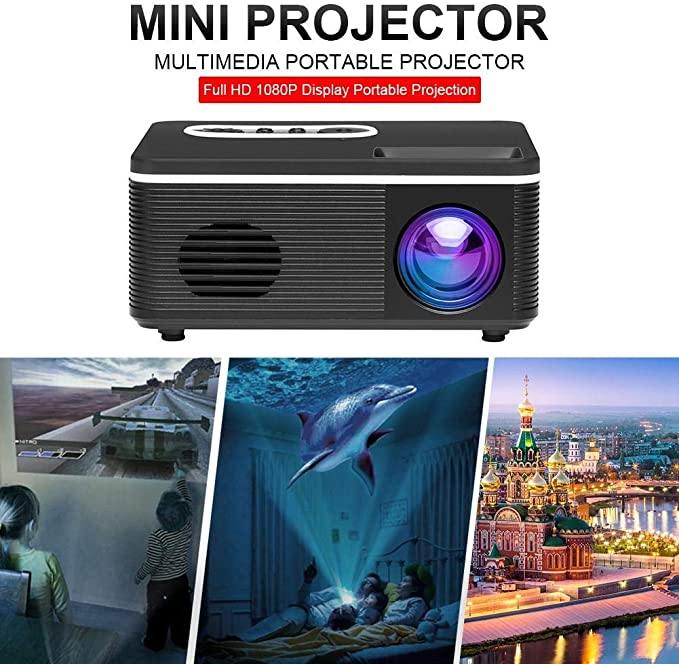 600 Lumen LED Built-in Speaker HD Mini Projector - Mainz Empire Pte Ltd