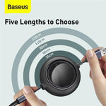 Baseus One For Three Fast Charging Retractable Cable - Mainz Empire Pte Ltd