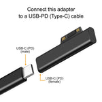 USB C PD Fast Charging Plug Converter for Microsoft Surface Pro/Surface Go/Surface Laptop - Mainz Empire Pte Ltd
