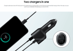 Samsung Fast Charging Car Charger DUO with cable (45W + 15W) - Mainz Empire Pte Ltd
