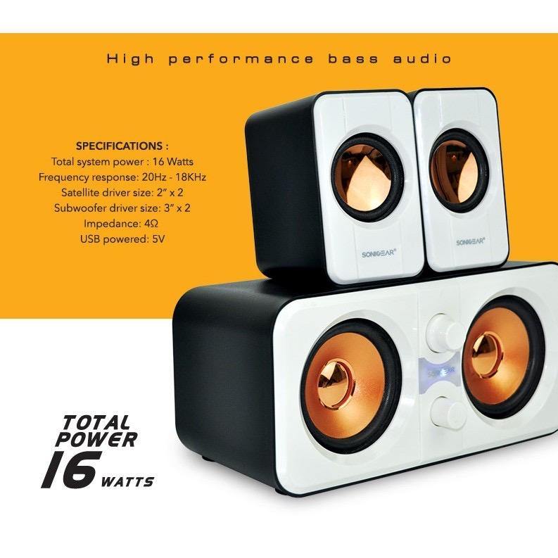 SonicGear Bass Audio USB 2.2 Speaker - Mainz Empire Pte Ltd