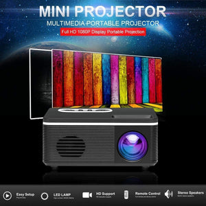 600 Lumen LED Built-in Speaker HD Mini Projector - Mainz Empire Pte Ltd