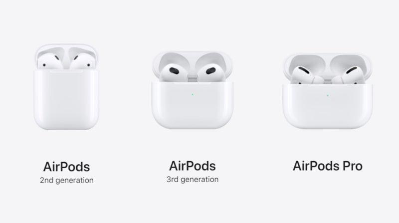AirPods Pro Apple, AirPods 2 y 3