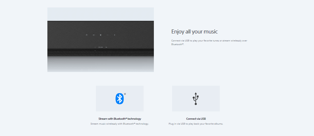 Sony 2ch Bluetooth Soundbar - Mainz Empire Pte Ltd