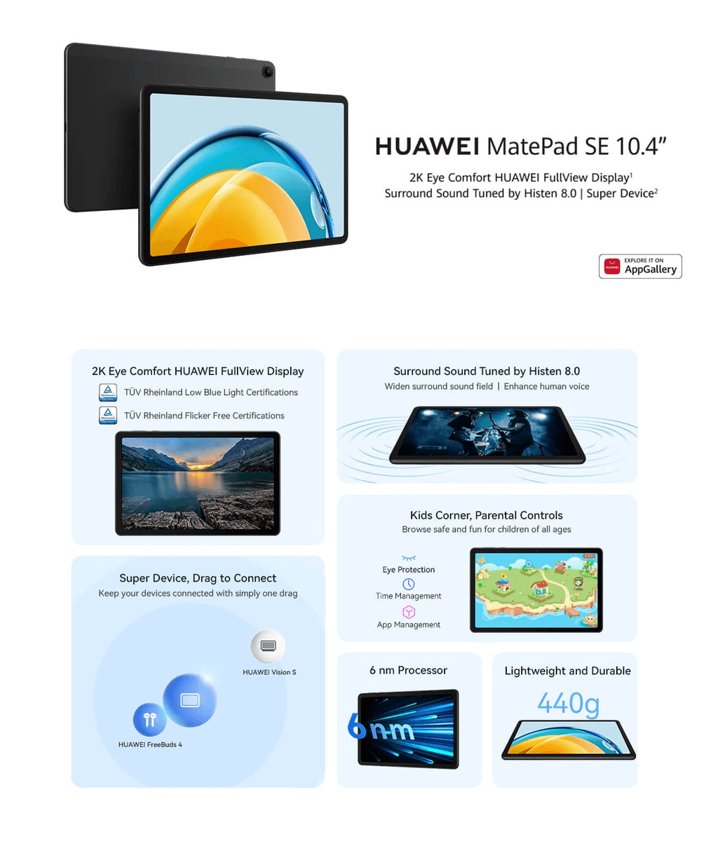 Huawei MatePad SE 10.4" (4/128GB) - Mainz Empire Pte Ltd