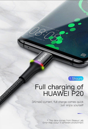 Baseus Halo Data Charging Lightning/Type C Fast Charging Cable - Mainz Empire Pte Ltd