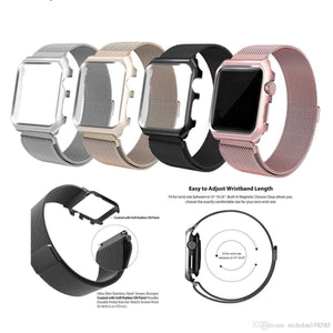 Apple Watch Milanese Strap + Case for all series (38/40/42/44mm) - Mainz Empire Pte Ltd