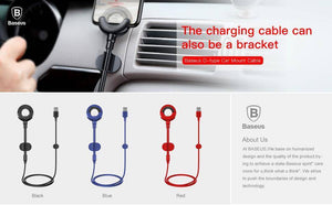 Baseus O Type Charging(Lightning) Car Holder for iPhone - Mainz Empire Pte Ltd
