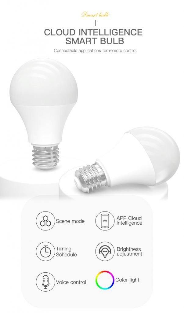 9W Wifi E27 Dimmable RGB Voice Control Smart Bulb - Mainz Empire Pte Ltd