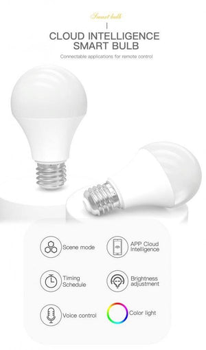 9W Wifi E27 Dimmable RGB Voice Control Smart Bulb - Mainz Empire Pte Ltd