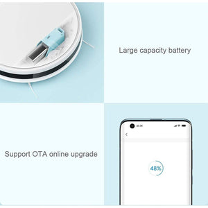 Xiaomi Mijia 3 in 1 APP Controlled 2200PA Smart Robot Vacuum Cleaner with Automatic Recharging Base Station - Mainz Empire Pte Ltd