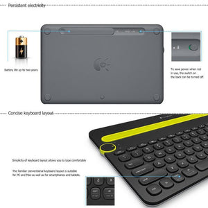 Logitech Multi Device Bluetooth Keyboard - Mainz Empire Pte Ltd