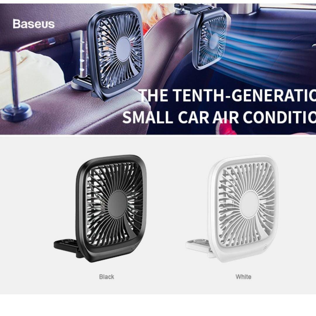 Baseus Car Mount Backseat & Desk Foldable Fan - Mainz Empire Pte Ltd