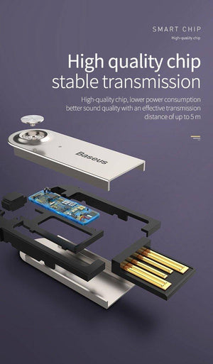 Baseus Bluetooth 5.0 Wireless AUX Transmitter - Mainz Empire Pte Ltd