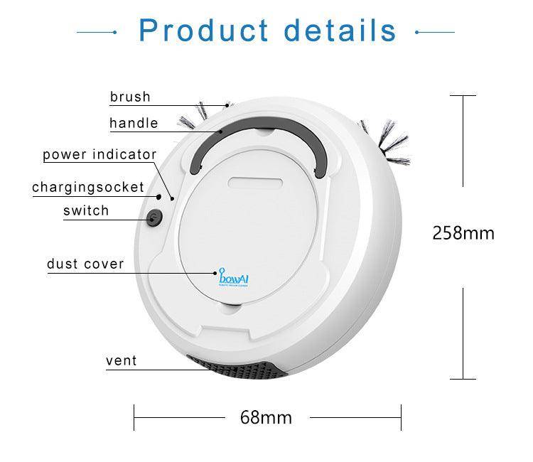 1800PA Strong Suction 3 in 1 Rechargeable Automatic Robot Vacuum Cleaner(Vacuum/Mopping/Sweeping) - Mainz Empire Pte Ltd