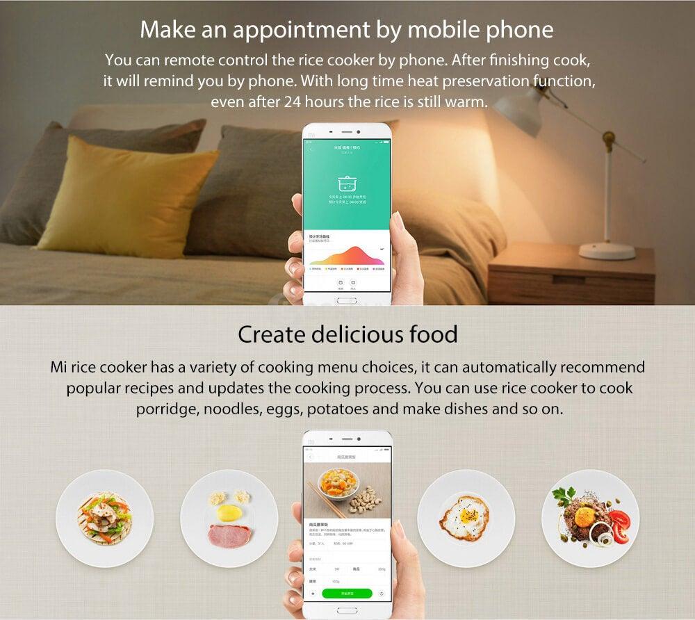 Xiaomi MIJIA Mini APP Controlled Electric Rice Cooker - Mainz Empire Pte Ltd