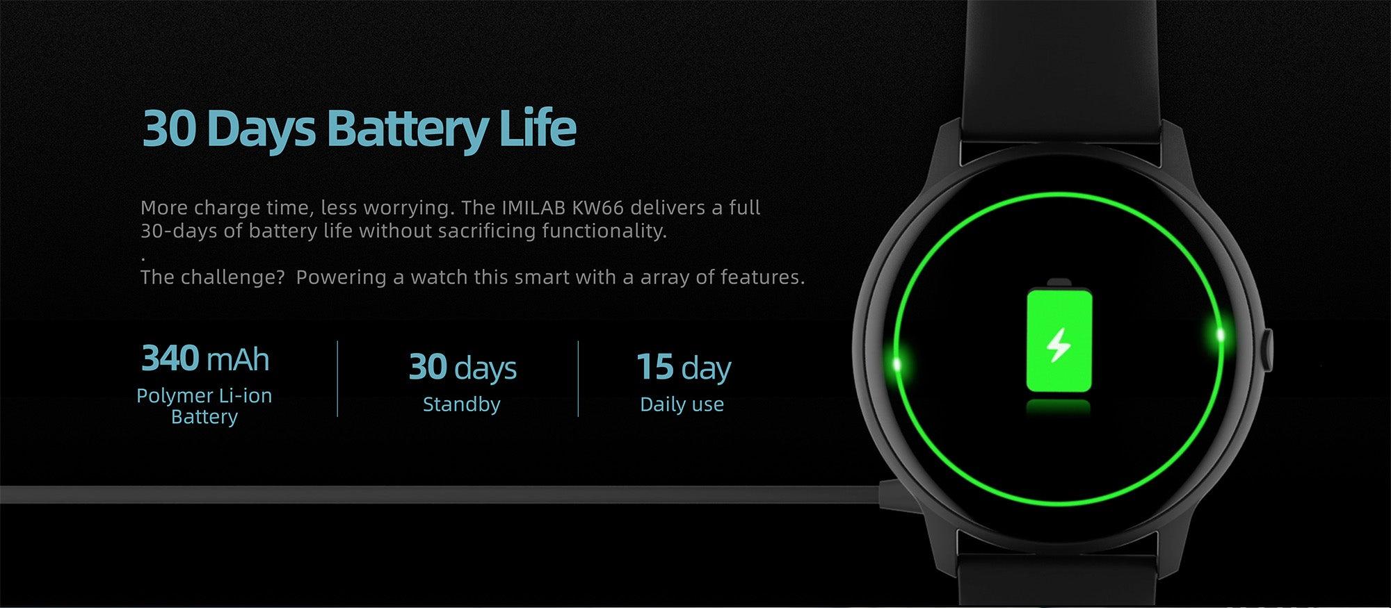 XiaoMi IMILAB KW66 IPX6 SmartWatch - Mainz Empire Pte Ltd