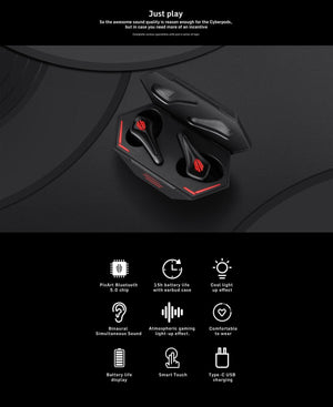 Nubia Red Magic TWS 5.0 CyberPods Gaming Bluetooth headset - Mainz Empire Pte Ltd